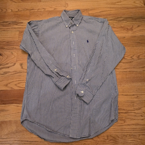 Ralph Lauren Mens Button Down "Blake" Shirt, Small - Picture 2 of 5